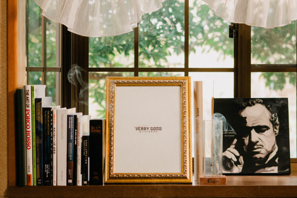 伊勢和紙にプリントしたものを額縁に入れインテリアにしたもの