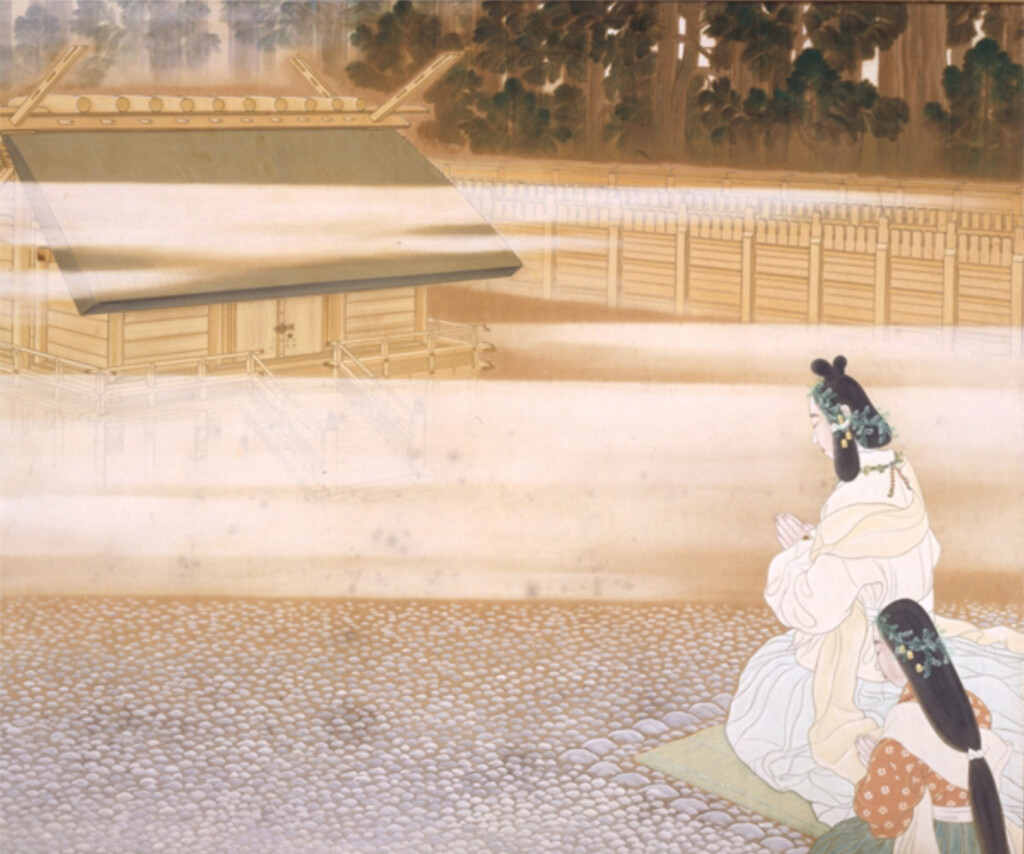 矢沢弦月「皇大神宮奉祀」（昭和8年）に描かれる倭姫命