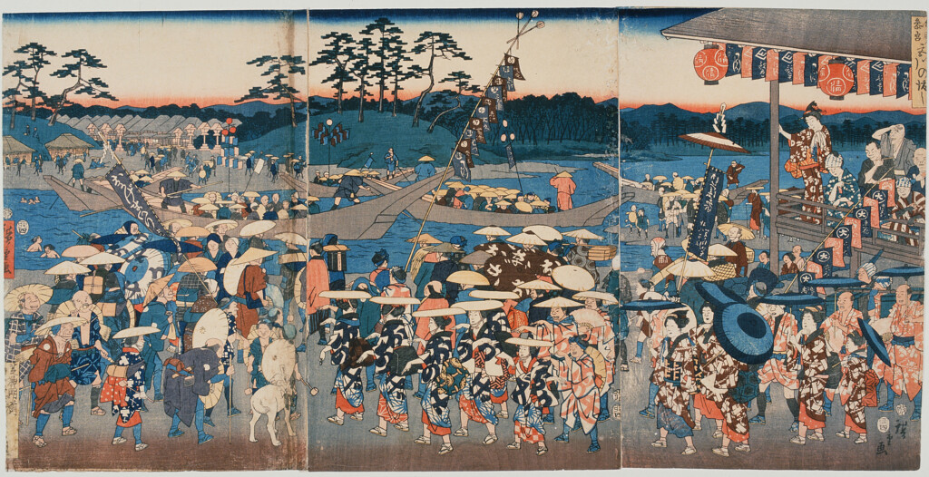 歌川広重「伊勢参宮・宮川の渡し」